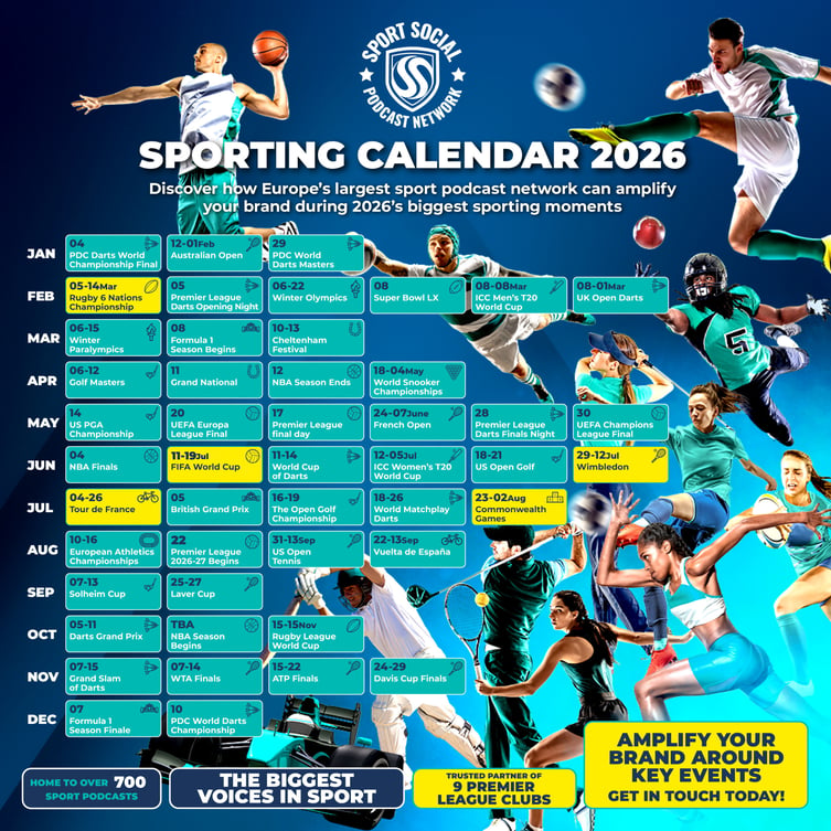 Sporting Calendar 2026 Updated June-1